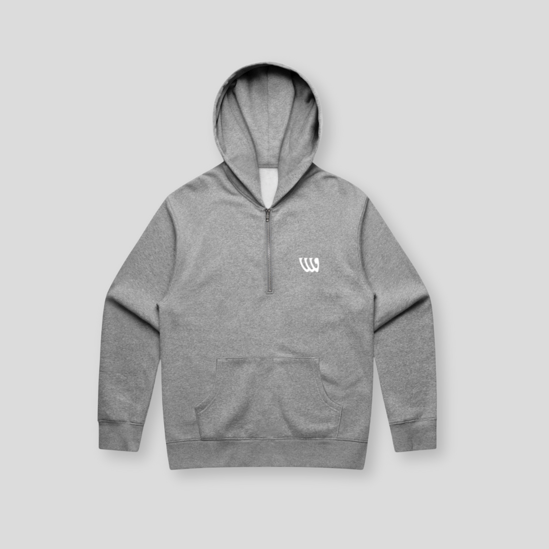 Wade Essential Zip Hoody - Grey