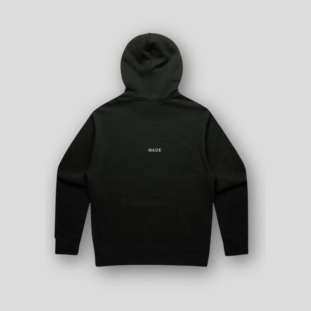 Wade Essential Zip Hoody - Black