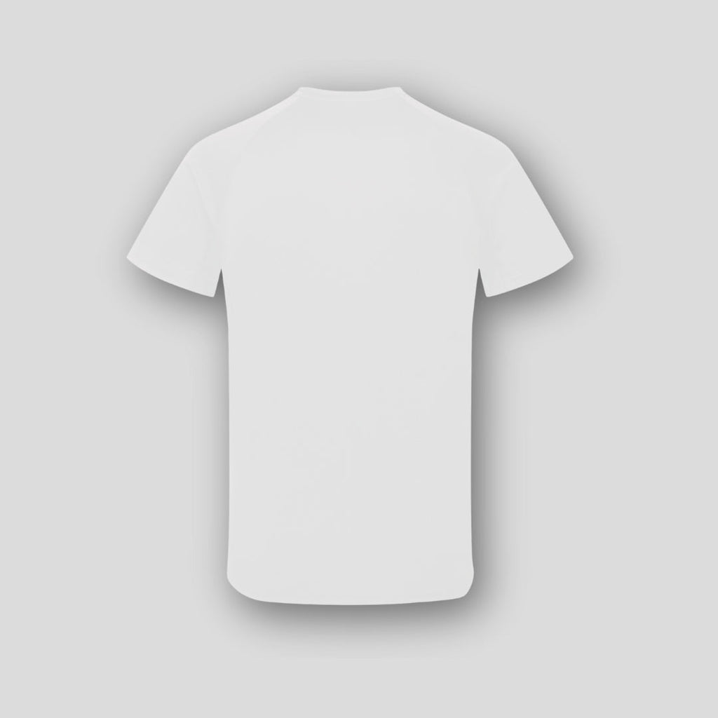 Wade panelled icon logo tee white