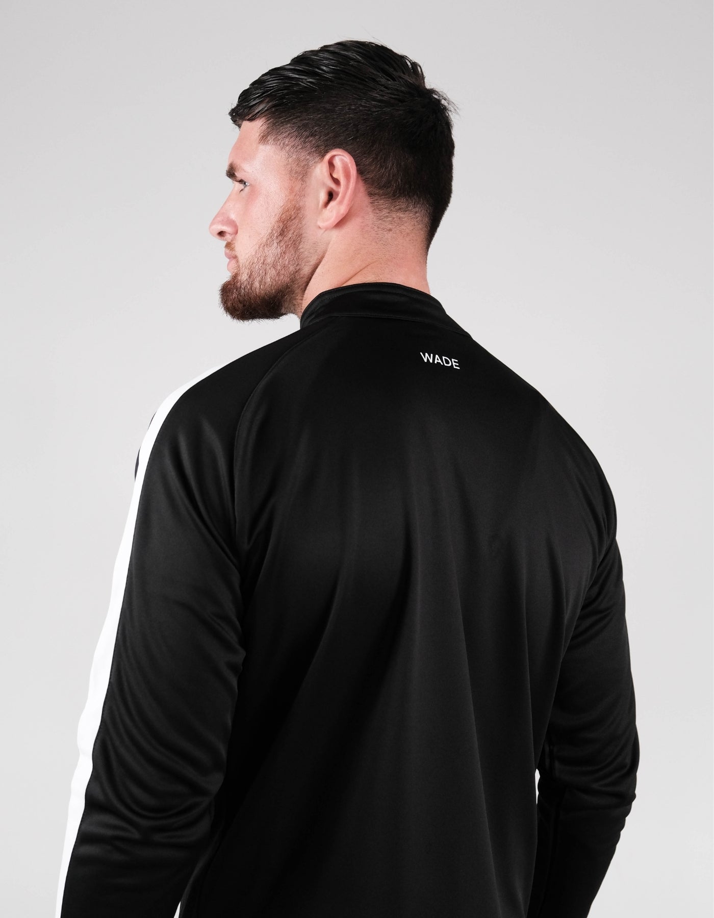 Wade Core Track Jacket White Define full zip