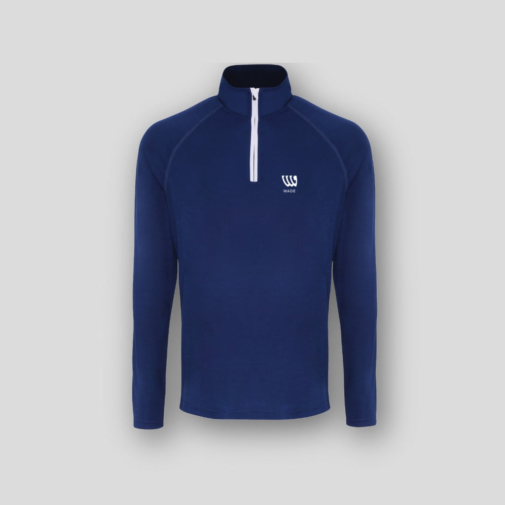 Wade Stream 1/4 zip - Blue/White