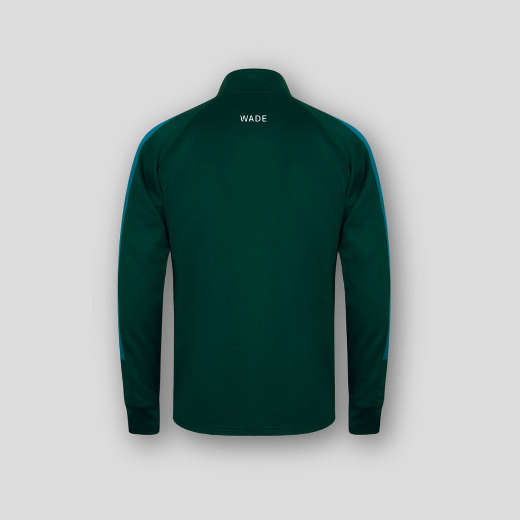 Wade Core Track Jacket White full zip wade green