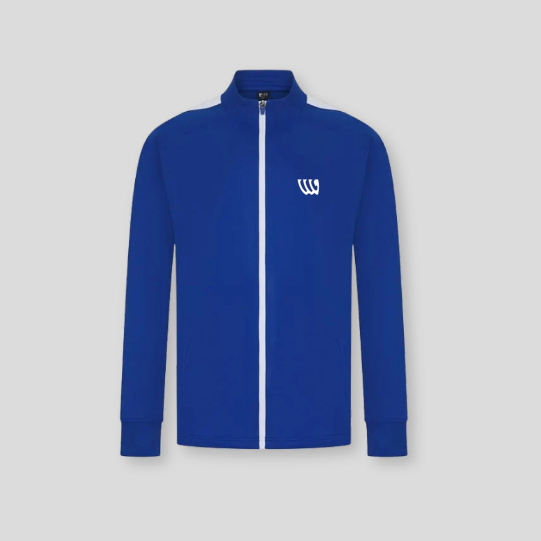 Wade Core Track Jacket white full zip wade Blue