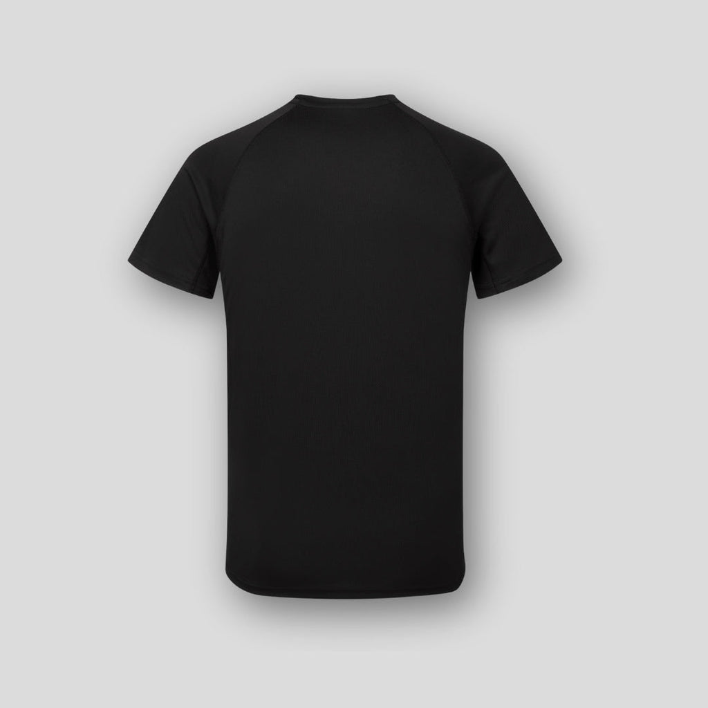 Wade Panelled logo icon tee black